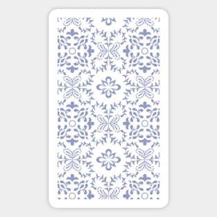 Vintage Colonial Inspired Toile Pattern in Blue-Gray Magnet